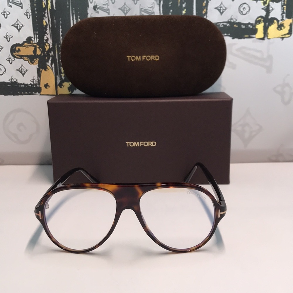 New Authentic Tom Ford TF5012 052 Tortoise Eyeglasses - Picture 6 of 13
